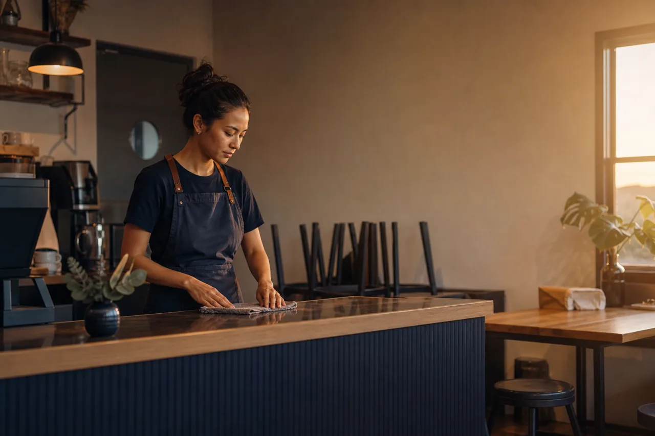 Haz del fichaje de salida un paso breve y deliberado — a practical Suite.coffee guide